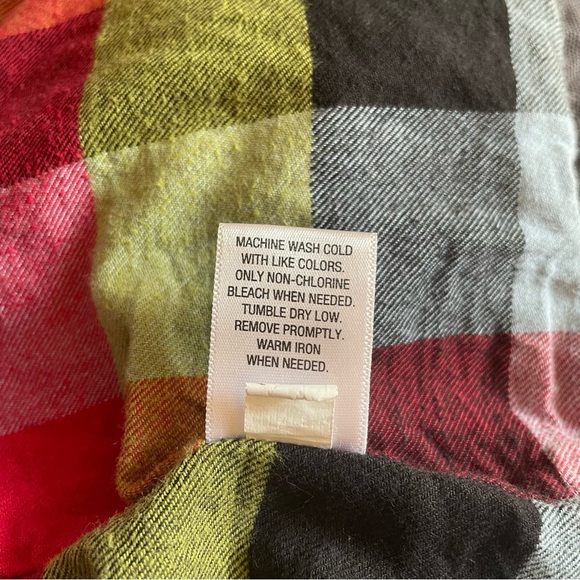 Utility Cotton Jacket Plaid Flannel Gray Mossimo Supply Co. Women’s Size Small - Picture 12 of 13